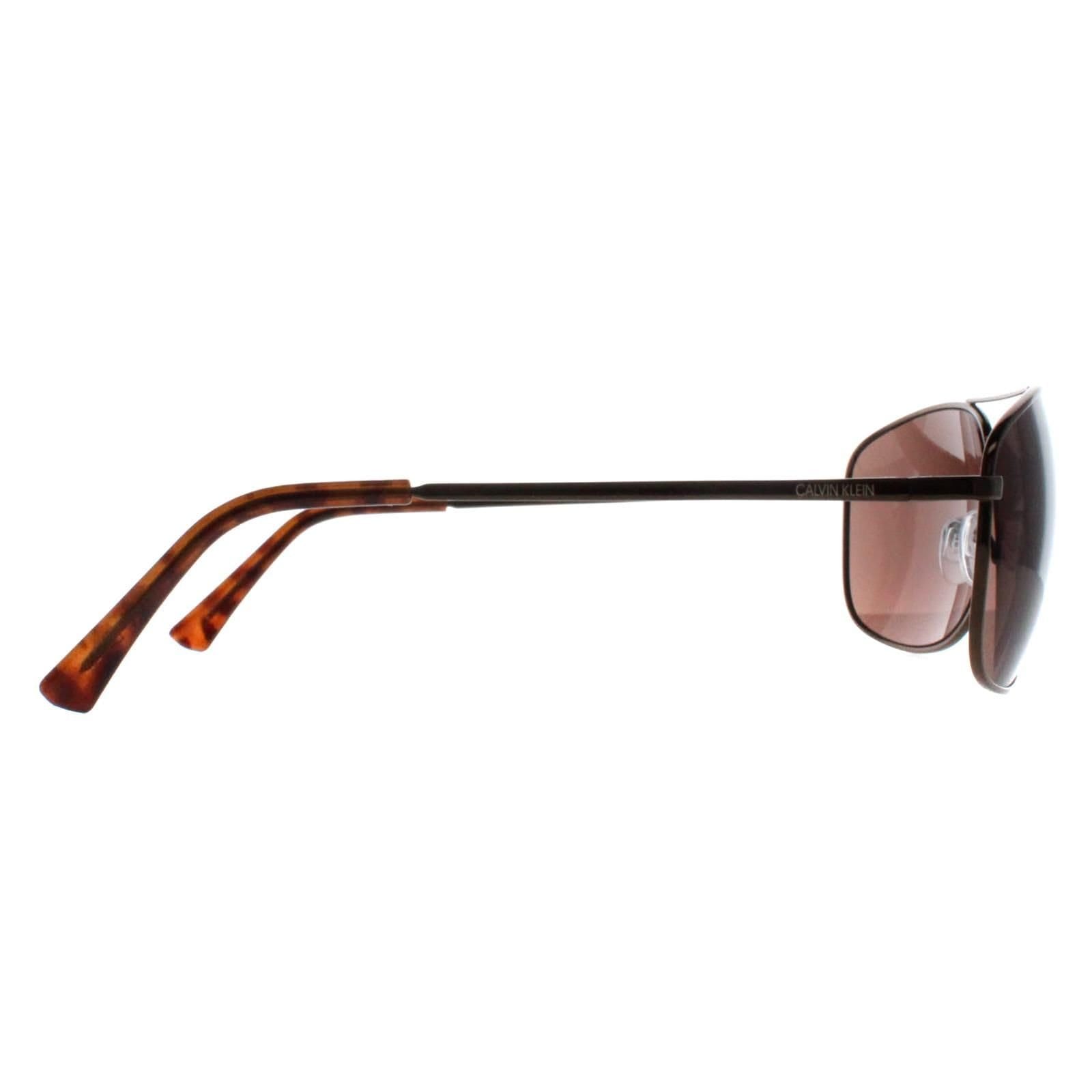 Calvin Klein CALVIN KLEIN Men's Rectangle Brown Brown CK19137S - 4