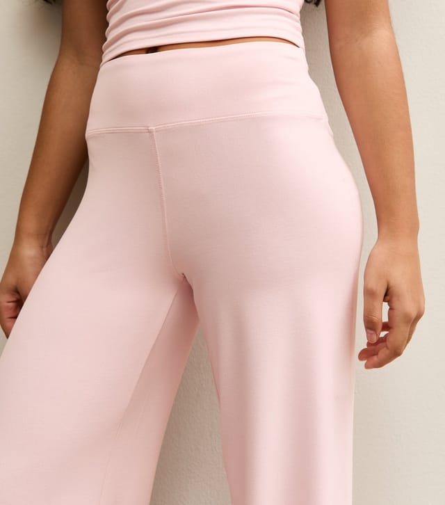 New Look Girls' Light Pink Stretchy Wide Leg Leggings New Look - 3