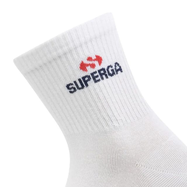 Superga Superga Men's Logo Ankle Socks (Pack Of 3) in White - 3