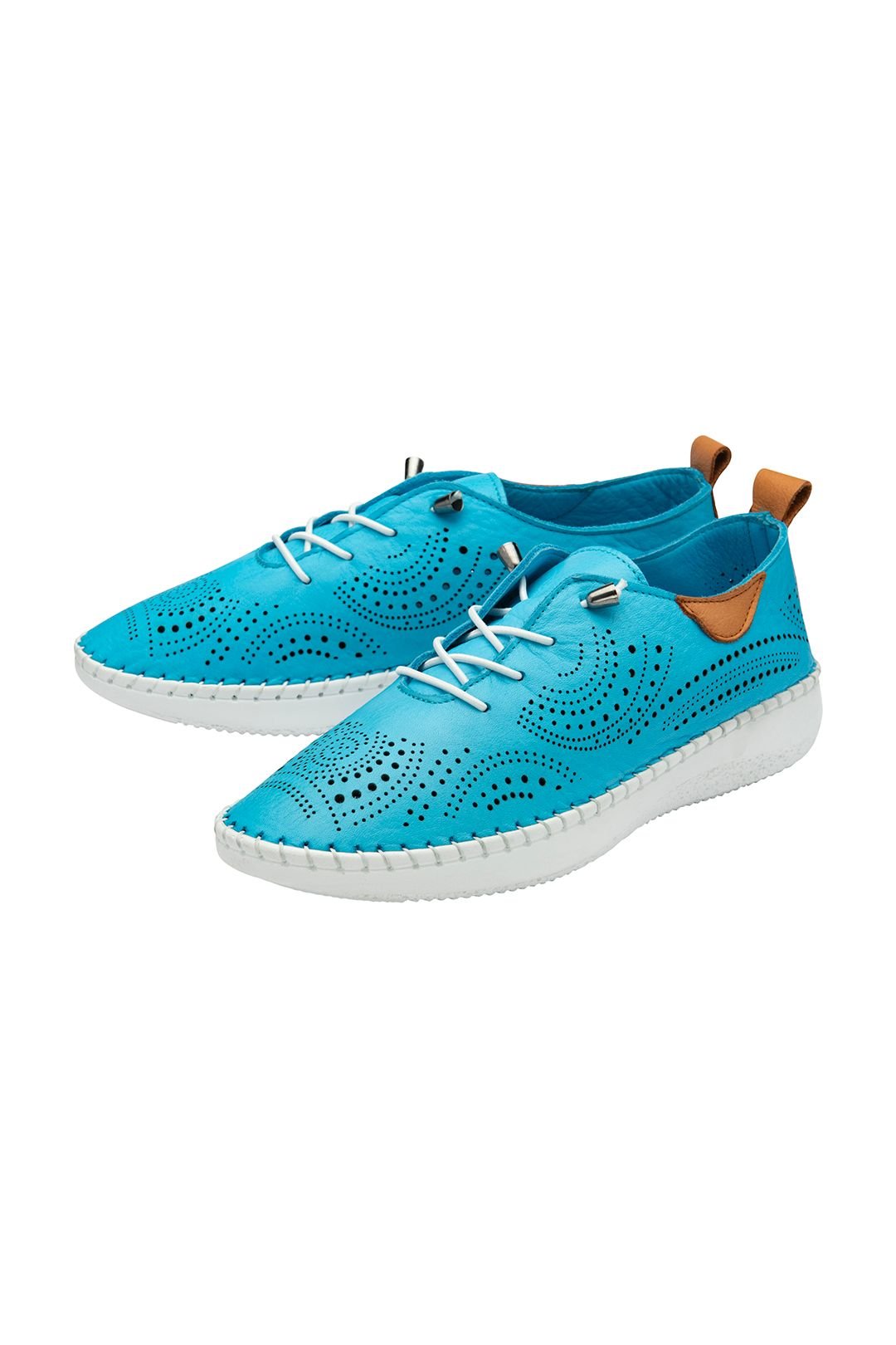 Lotus Lotus Women's Blue Leather 'Tassia' Casual Shoes - 2