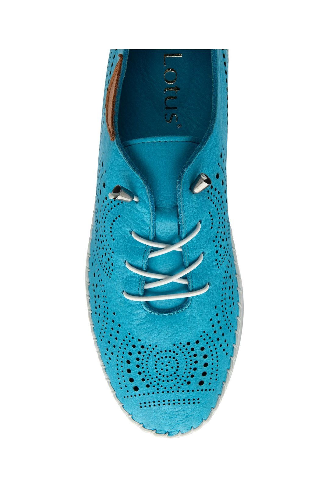 Lotus Lotus Women's Blue Leather 'Tassia' Casual Shoes - 4