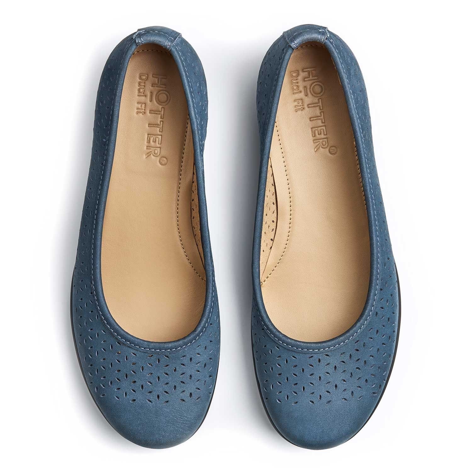 Hotter Hotter Women's 'Livvy II' Ballerinas in Dark Blue - 4