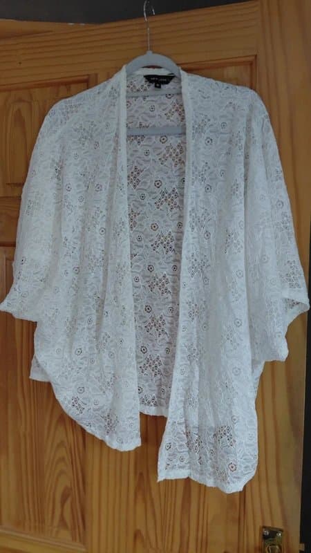 New Look New look cream lace kimono cover up 12
