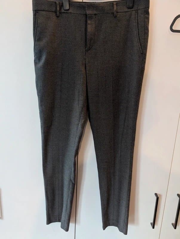 ASOS ASOS Grey Herringbone Suit Trousers W38 L34