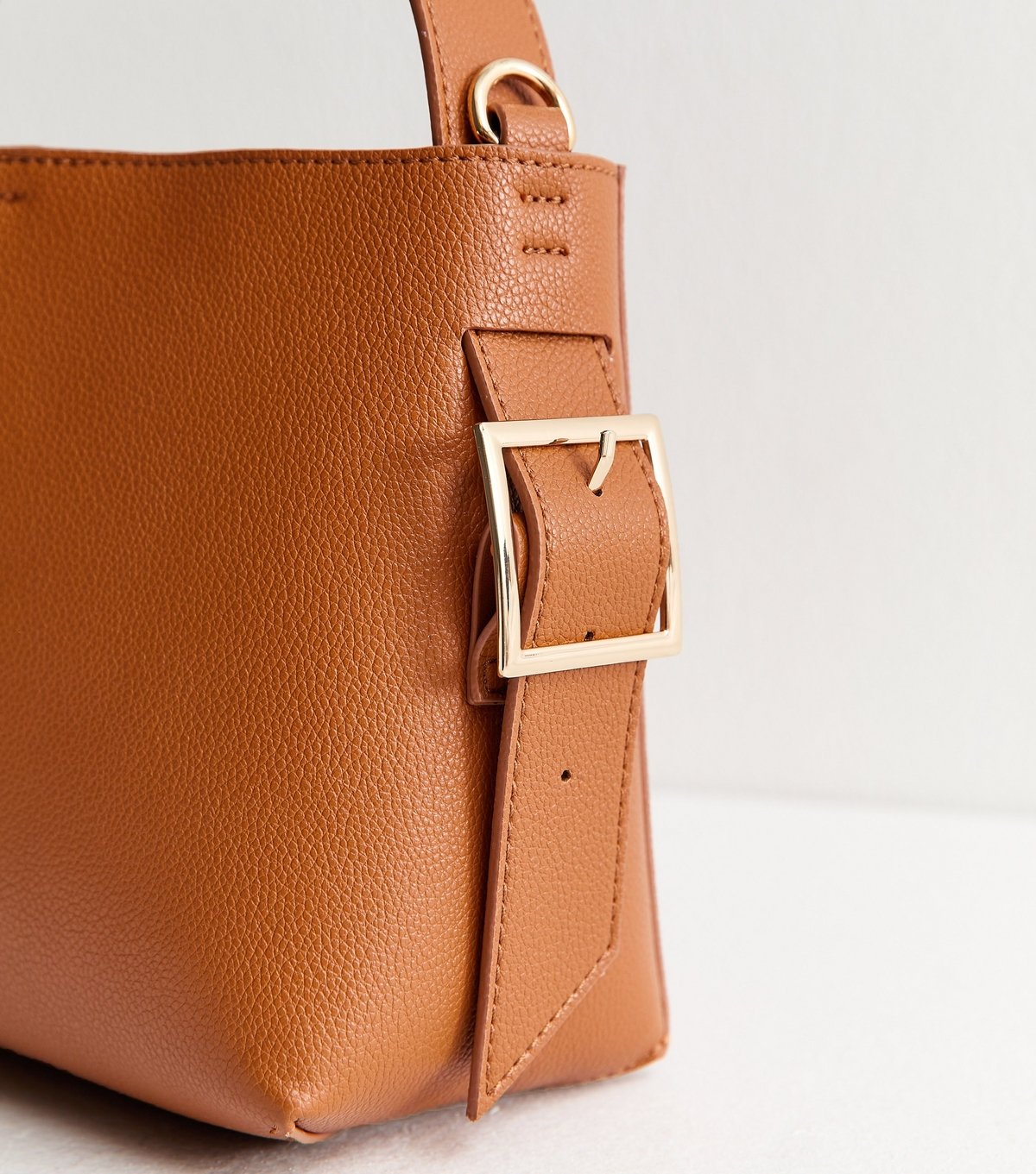 New Look Tan Faux Leather Mini Bucket Bag New Look - 3