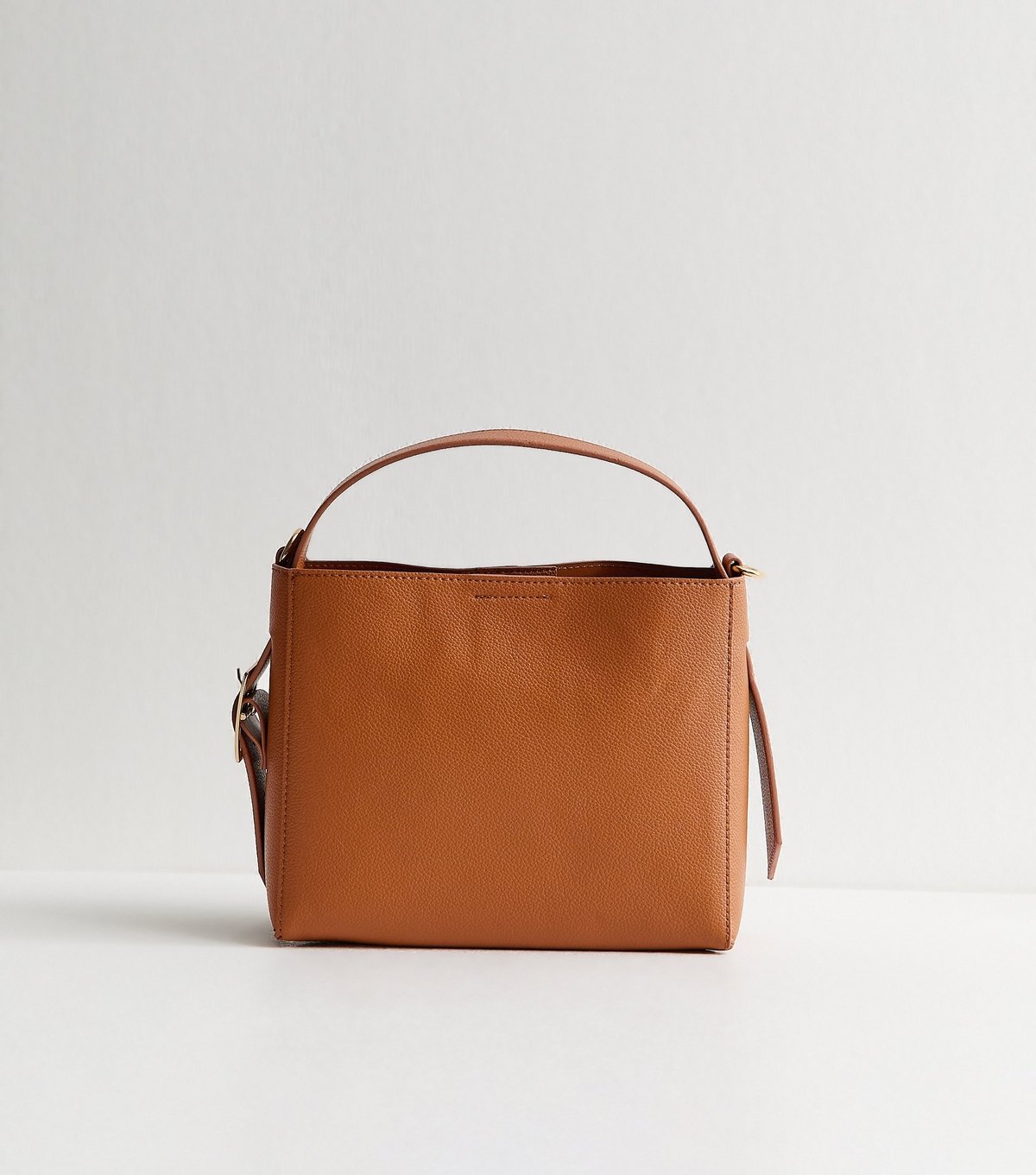 New Look Tan Faux Leather Mini Bucket Bag New Look - 4