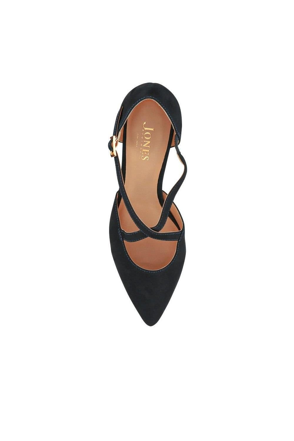 Jones Bootmaker Jones Bootmaker Women's Ysa Leather Stiletto-Heeled Court Shoes in Navy - 4