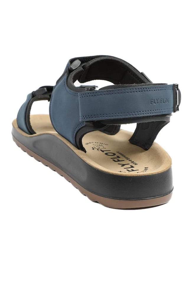 Fly Flot Fly Flot Men's FlyFlot Anatomic Adjustable Fit Sandals in Navy - 3