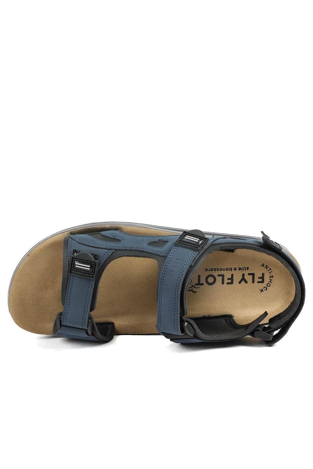 Fly Flot Fly Flot Men's FlyFlot Anatomic Adjustable Fit Sandals in Navy - 4
