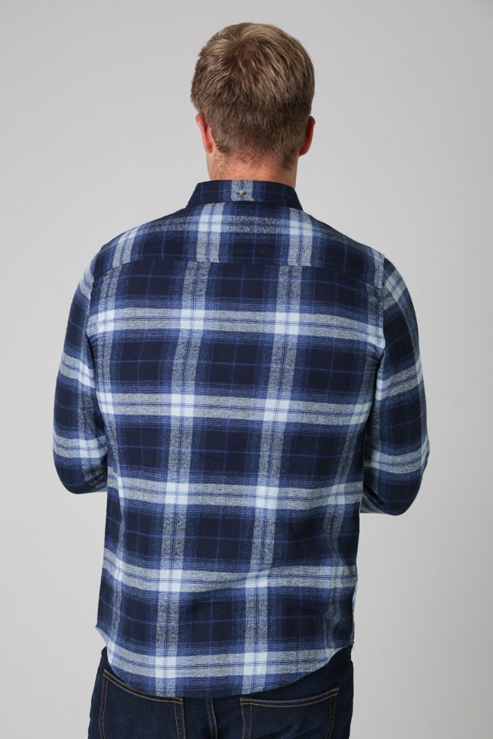 Tokyo Laundry Tokyo Laundry Men's Cotton Printed Long Sleeve Shirt in Dark Navy - 2