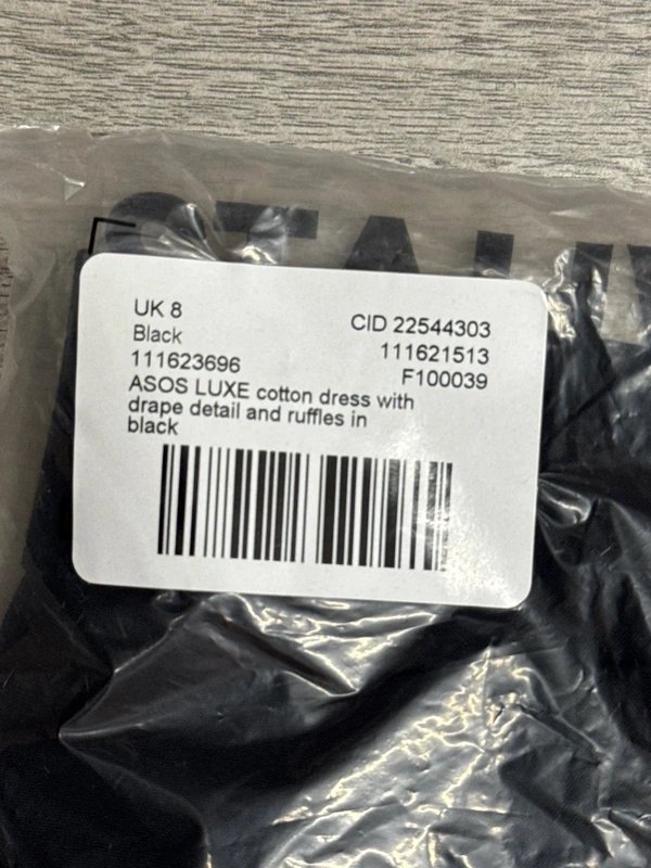 ASOS Design Cotton drape detail and ruffles dress - 1