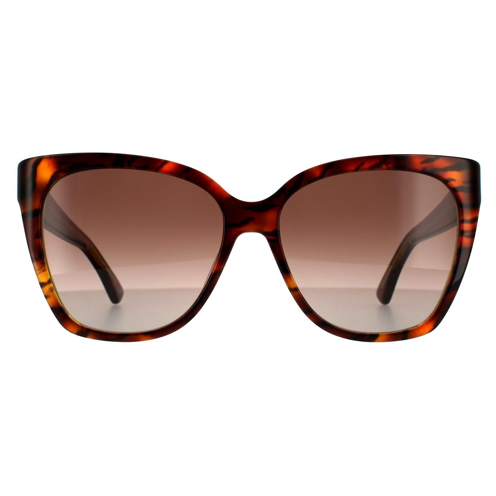Moschino Moschino Women's Square Havana Yellow Brown Gradient Sunglasses - 1