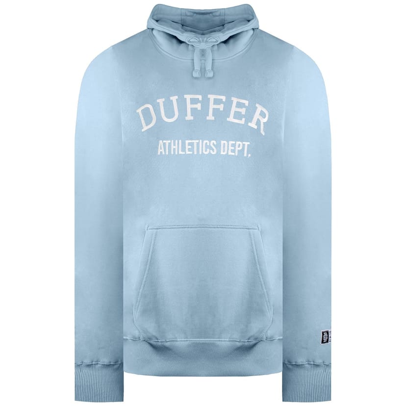 Duffer Duffer Men's Locker Blue Marl Hoodie in Light Blue - 1