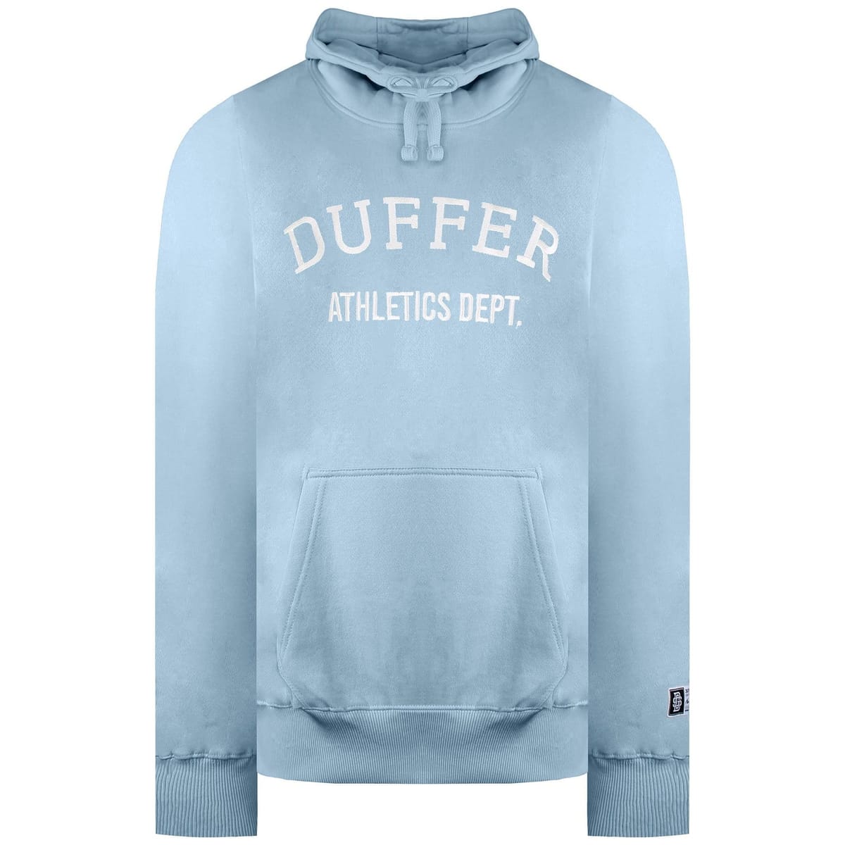 Duffer Duffer Men's Locker Blue Marl Hoodie in Light Blue - 1