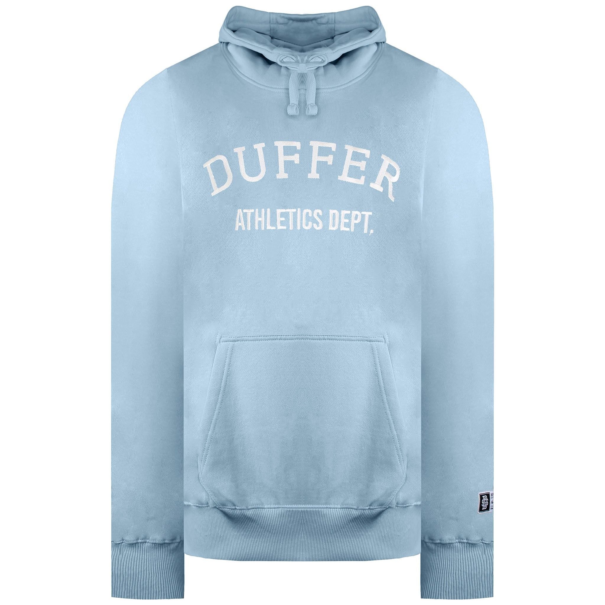 Duffer Duffer Men's Locker Blue Marl Hoodie in Light Blue - 2