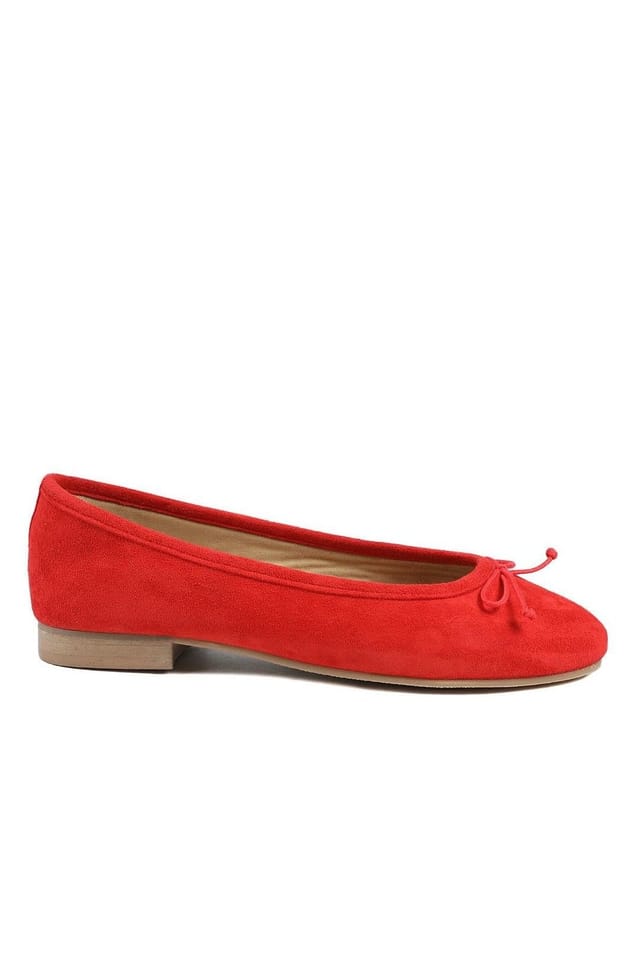 Jones Bootmaker Jones Bootmaker Women's Ofelia Bow Detail Leather Pumps in Red - 2