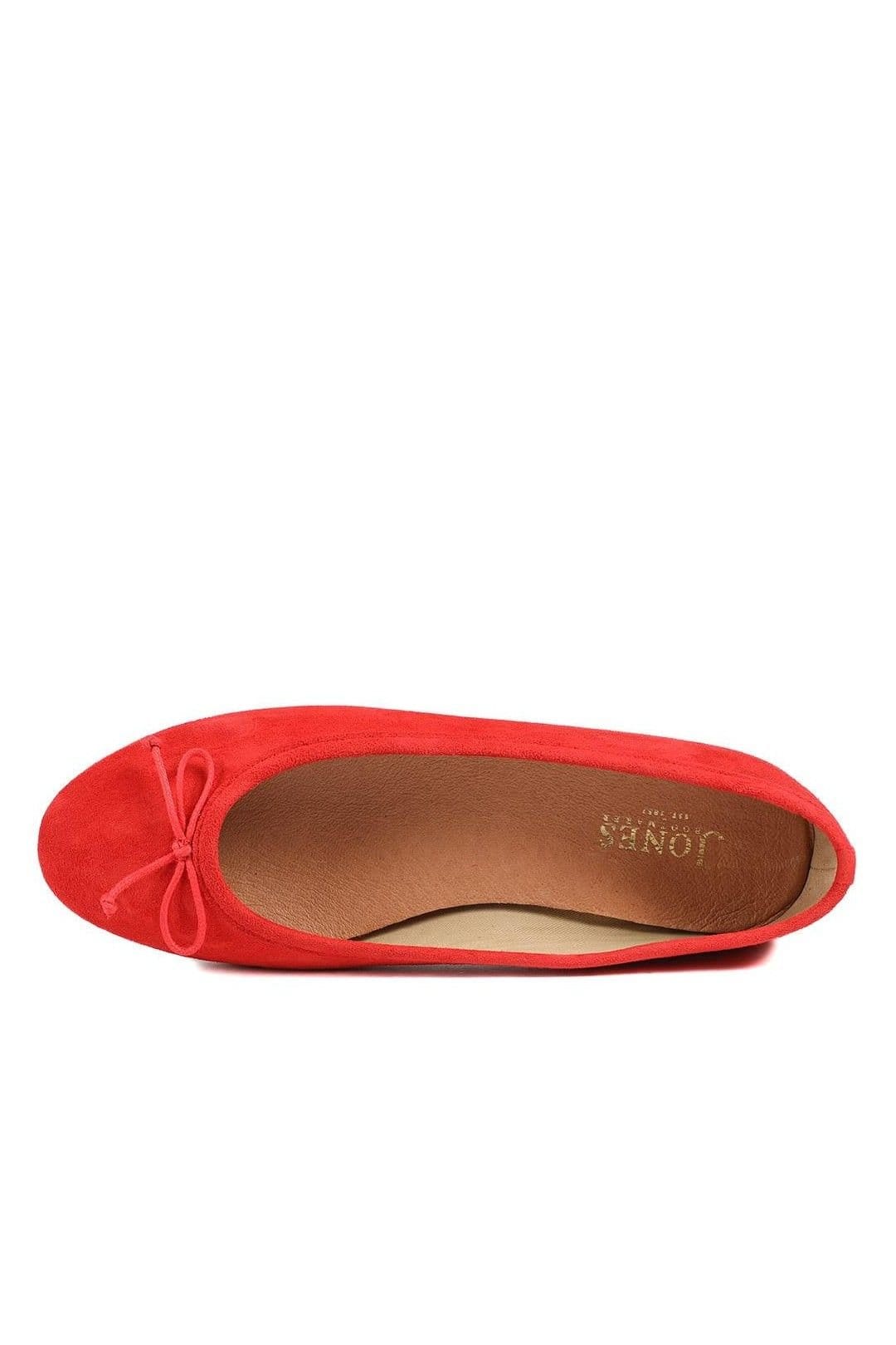 Jones Bootmaker Jones Bootmaker Women's Ofelia Bow Detail Leather Pumps in Red - 4