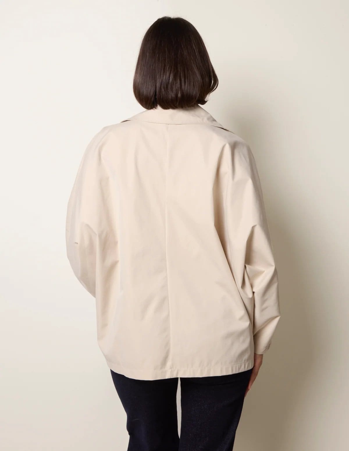 Blue Vanilla Oversized Short Length Trench Coat - 4
