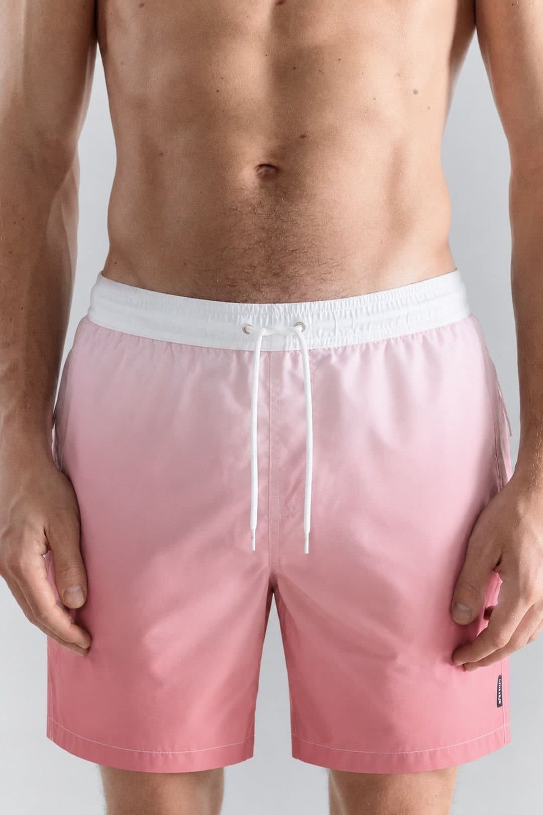 Little Nooks Little Nooks Men's Mever Swim Shorts in Rose