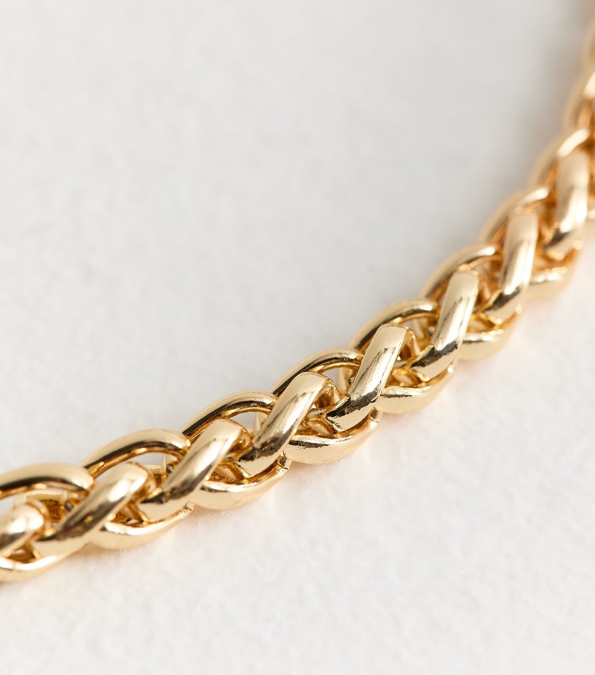 New Look Gold Tone Rope Chain Necklace New Look - 4