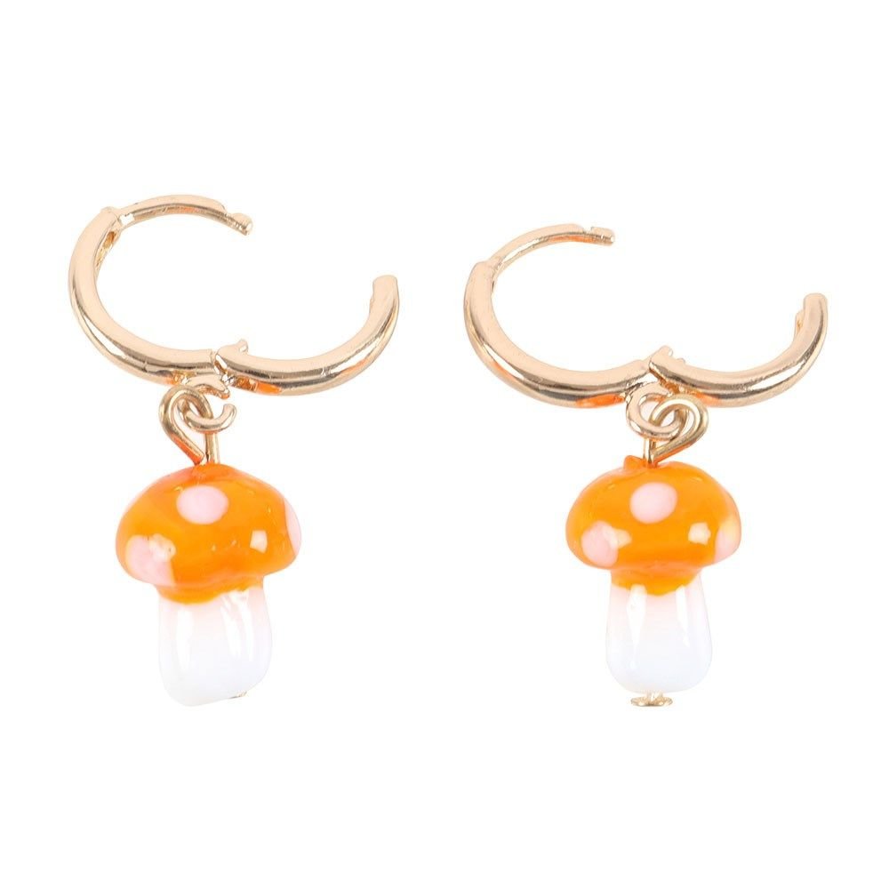 Something Different Something Different Men's Mushroom Dangle Earrings Pack of 2 in Orange - 2