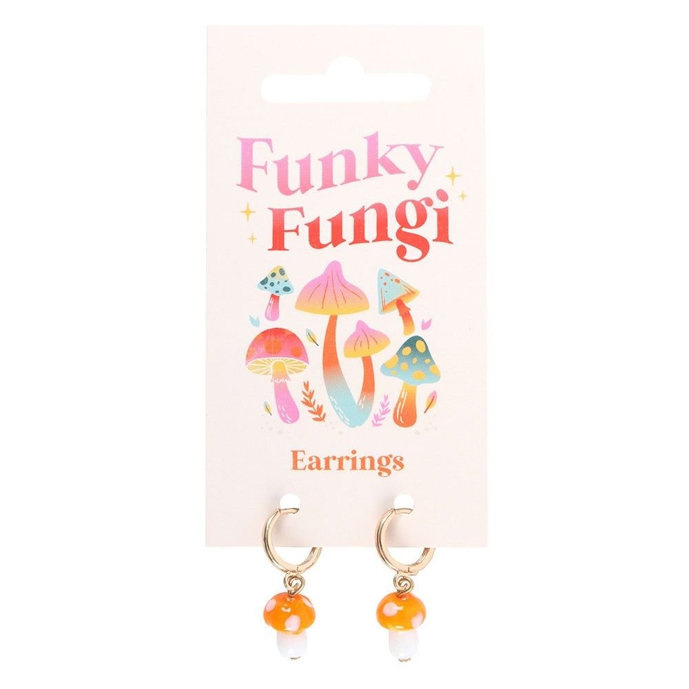 Something Different Something Different Men's Mushroom Dangle Earrings Pack of 2 in Orange - 3