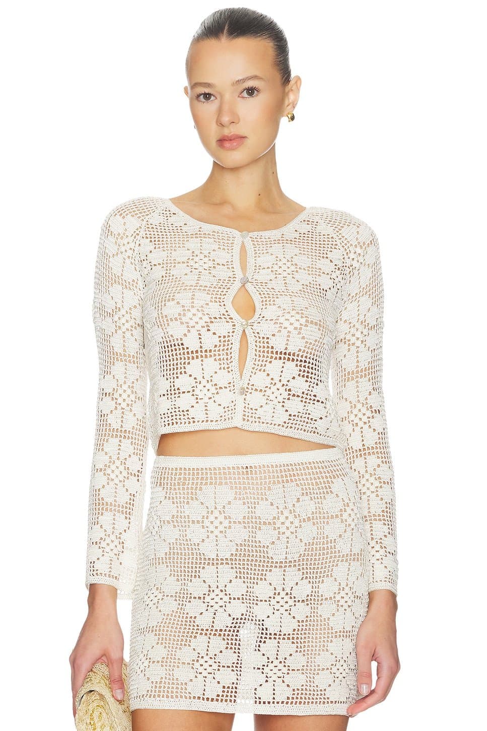 revolve Daisy Chain Crochet Cardigan