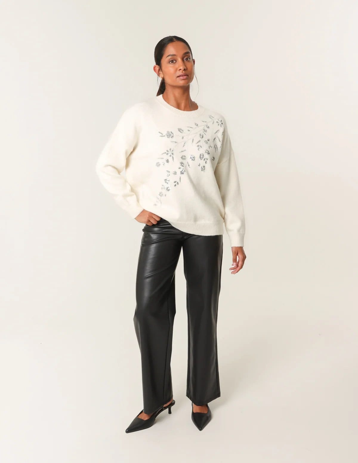 Blue Vanilla Sparkling Sequins Jumper - 4