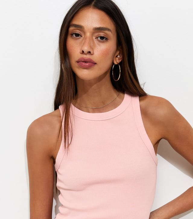 New Look Women's Light Pink Racer Back Vest New Look - 3