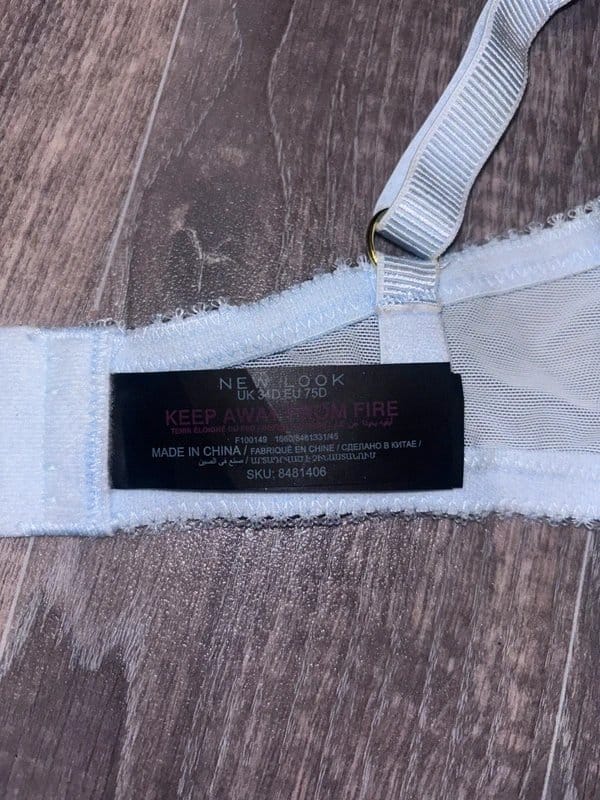 New Look Light Blue Bra - 1