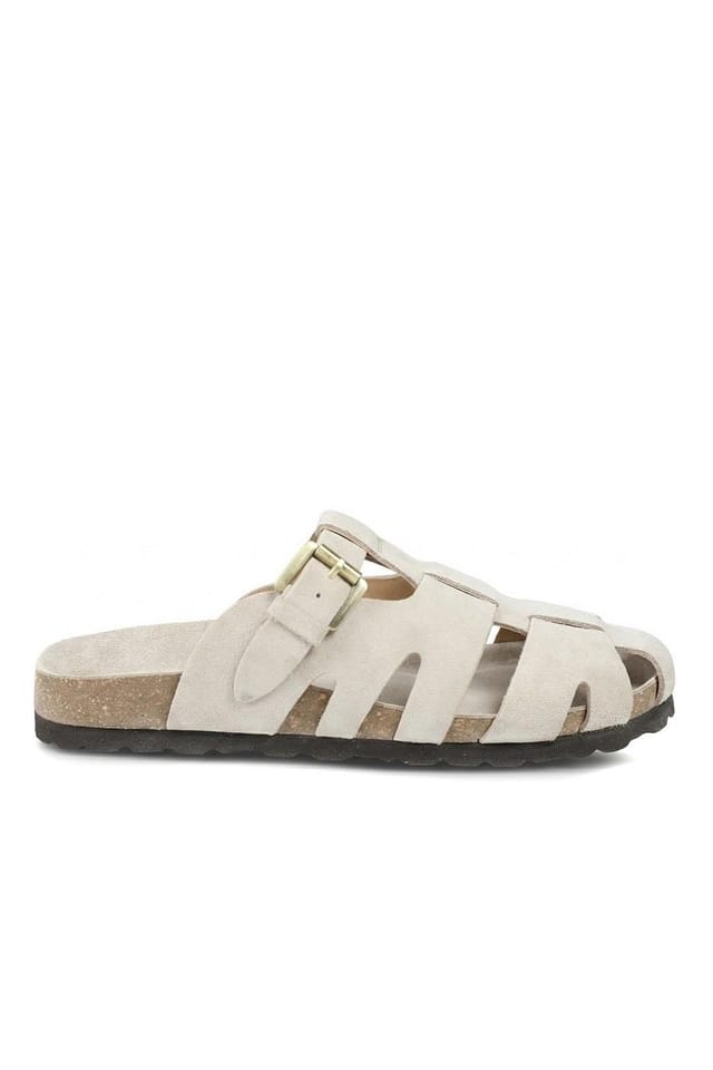 Jones Bootmaker Jones Bootmaker Women's Harper Rose Leather Clog Mules in Off-White - 2