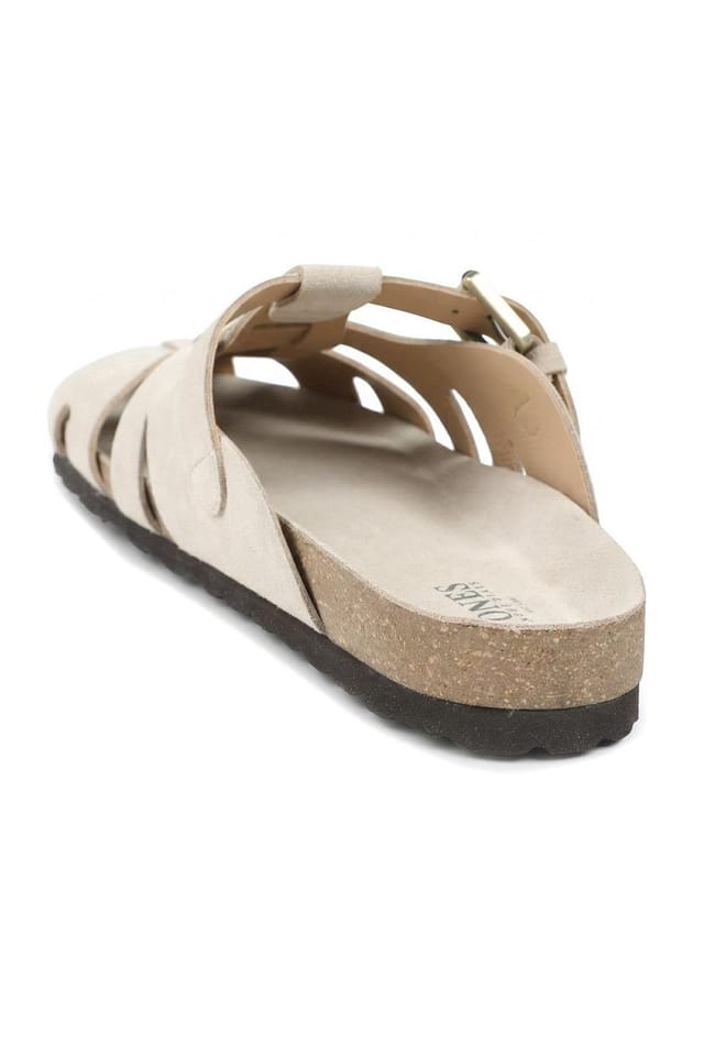 Jones Bootmaker Jones Bootmaker Women's Harper Rose Leather Clog Mules in Off-White - 3