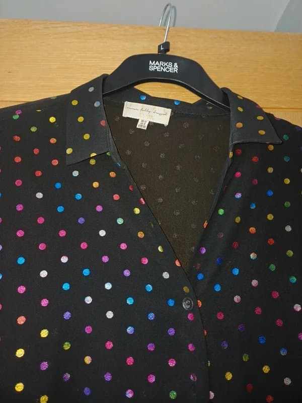 Never Fully Dressed Never fully dressed multi colour spotted blouse