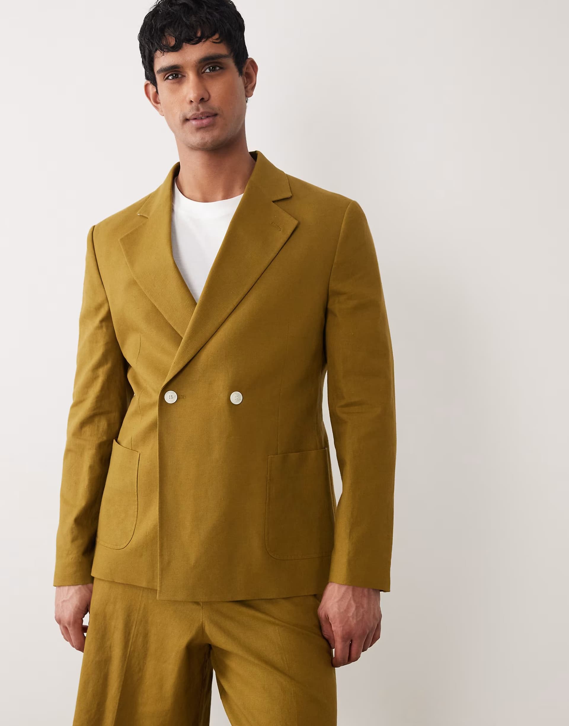 ASOS ASOS DESIGN Slim Suit Jacket in Khaki