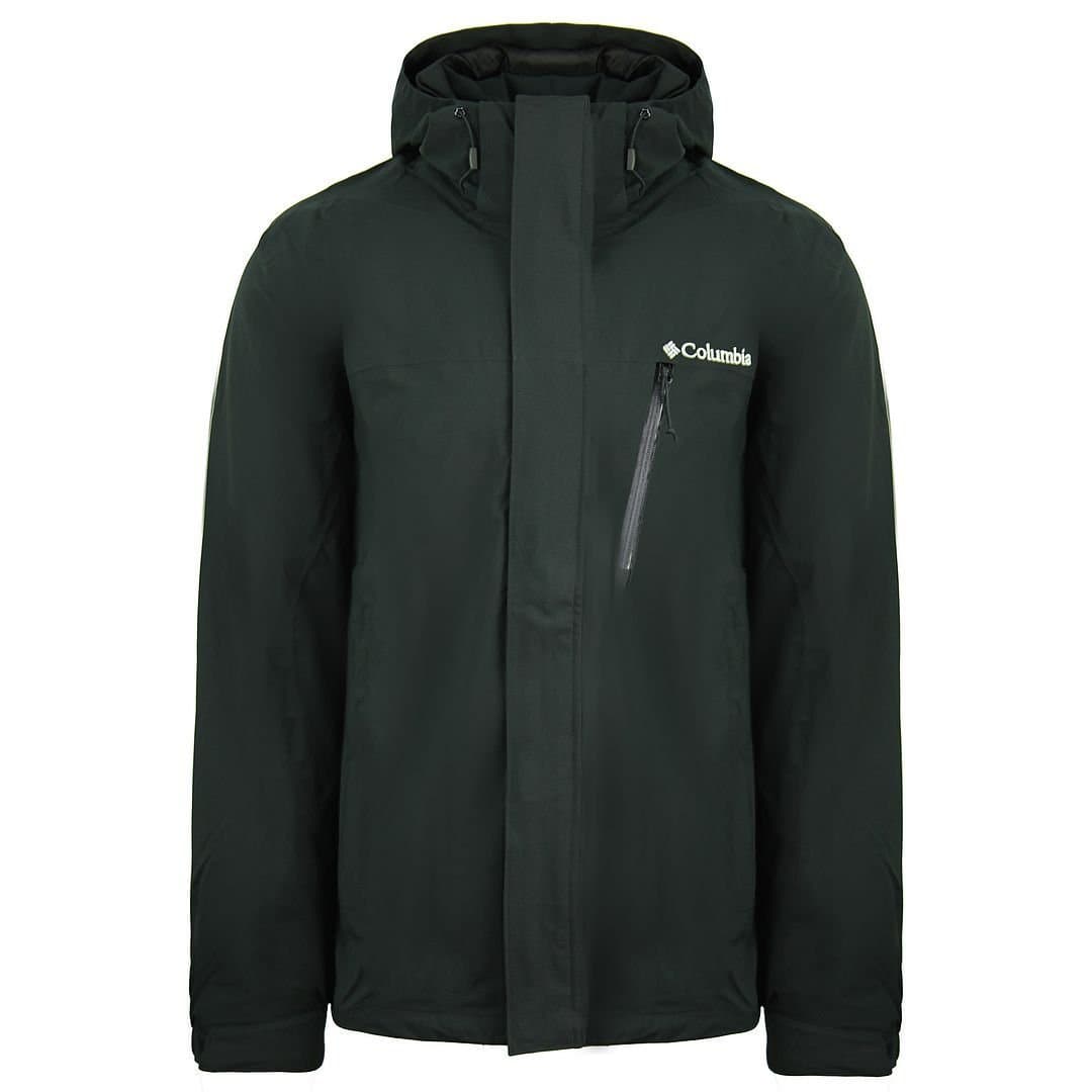 Columbia Columbia Men's Long Sleeve Zip Up Black Hooded Whidbey Island Jacket