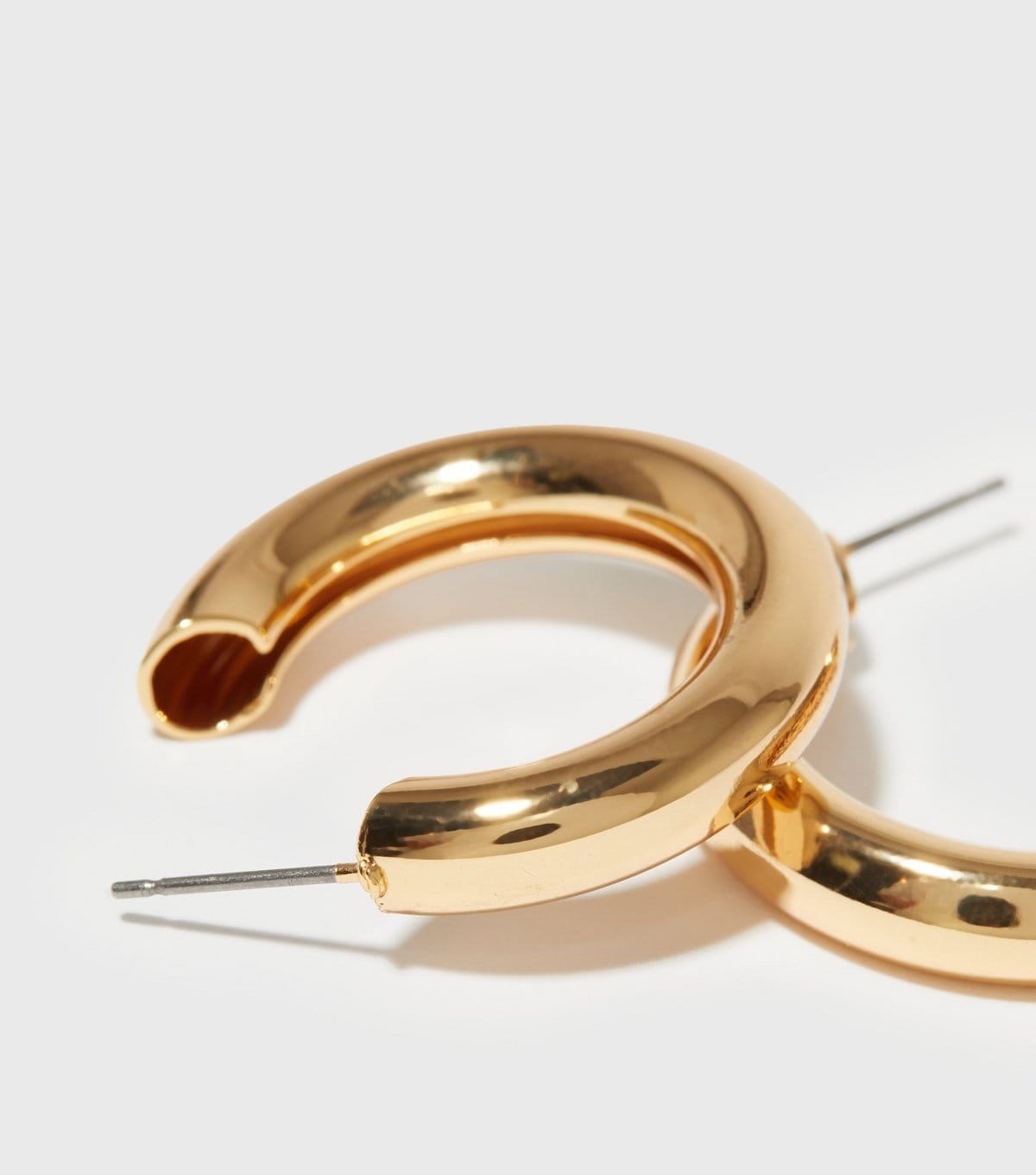 New Look 18ct Gold Plated Hoop Earrings New Look - 4