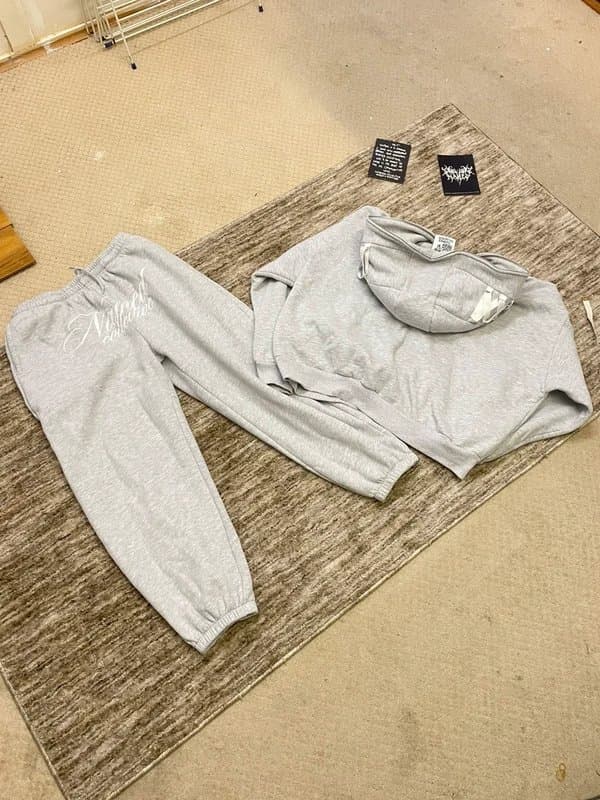 NAMED collective Named Collective Unisex Grey Ribbons Full Tracksuit Set Size L/XL Limited Streetwear