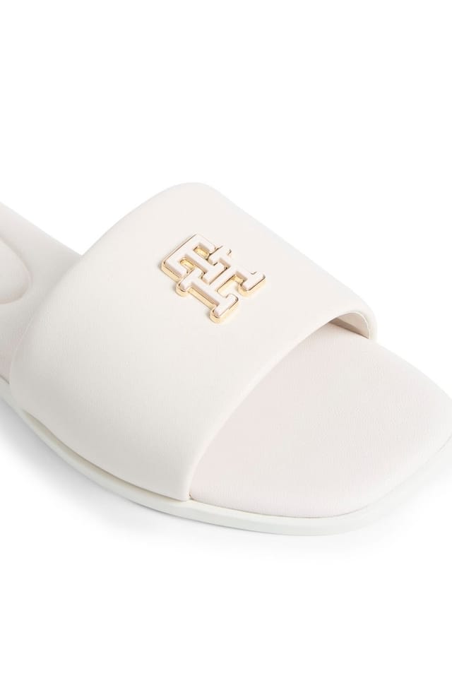 Tommy Hilfiger Tommy Hilfiger Women's Logo Hardware Leather Mule Soft Cream - 2
