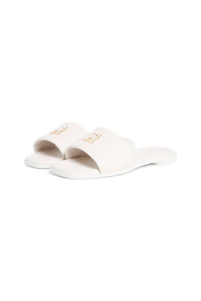 Tommy Hilfiger Tommy Hilfiger Women's Logo Hardware Leather Mule Soft Cream - 3