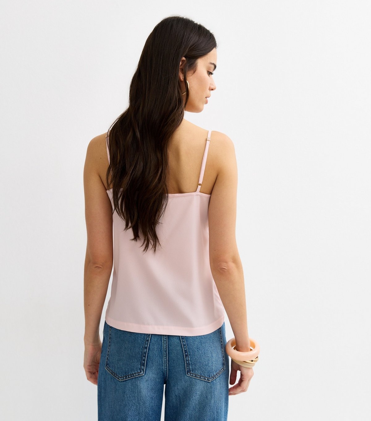 New Look Women's Pale Pink Embroidered Strappy Cami Top New Look - 4