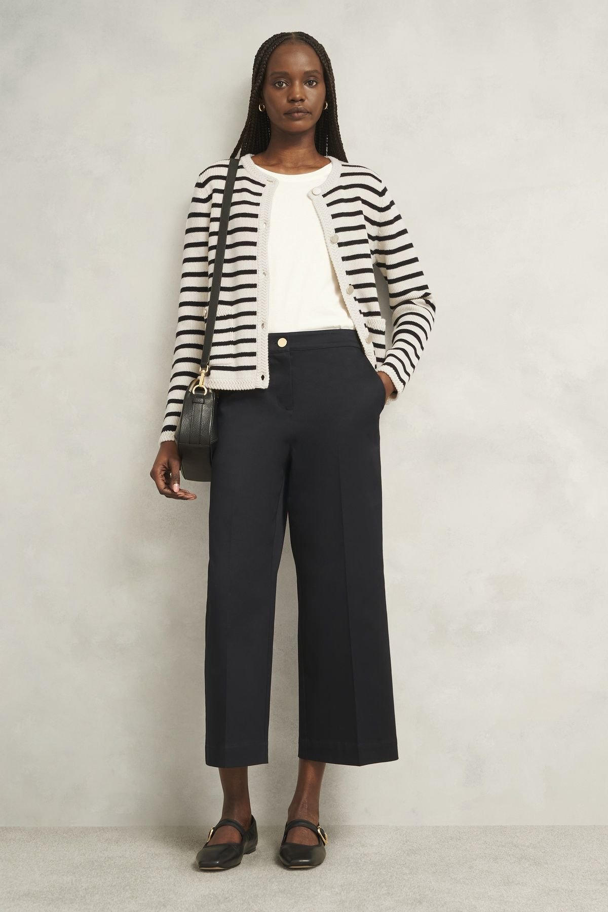 Hobbs London Hobbs London Women's Simona Knitted Jacket in Cream - 3