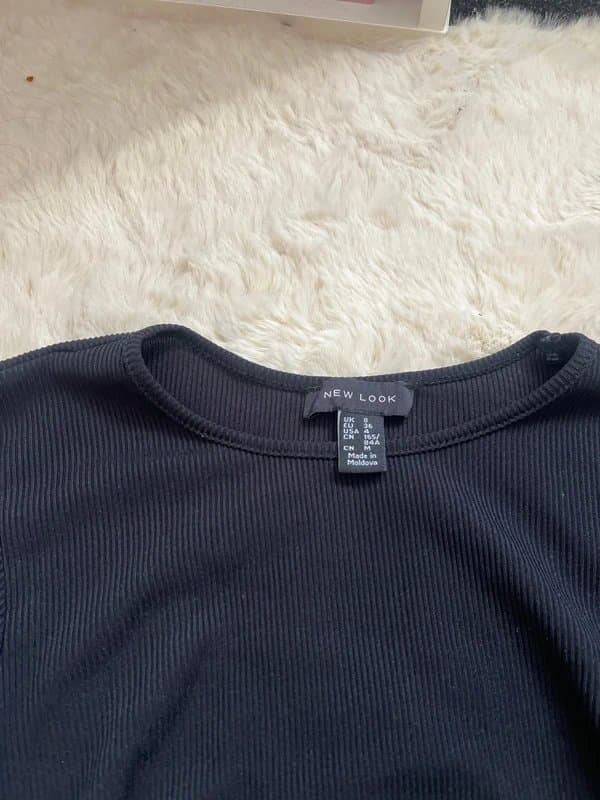 New Look ruched long sleeve top