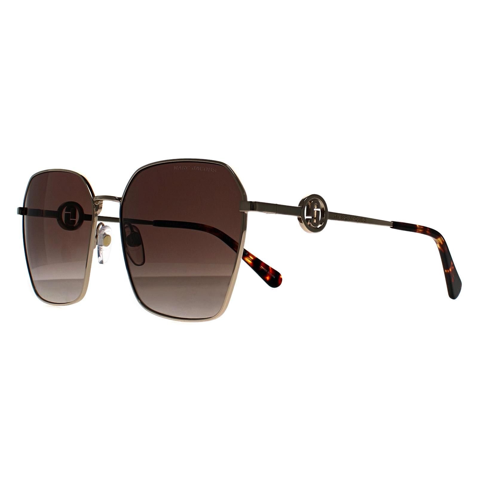 Marc Jacobs Marc Jacobs Women's Square Gold Havana Brown Gradient MARC 729/S - 2