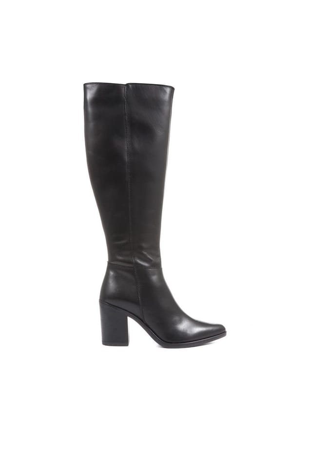 Jones Bootmaker Jones Bootmaker Women's Cagliari Small Calf Fit Knee High Boots in Black - 2