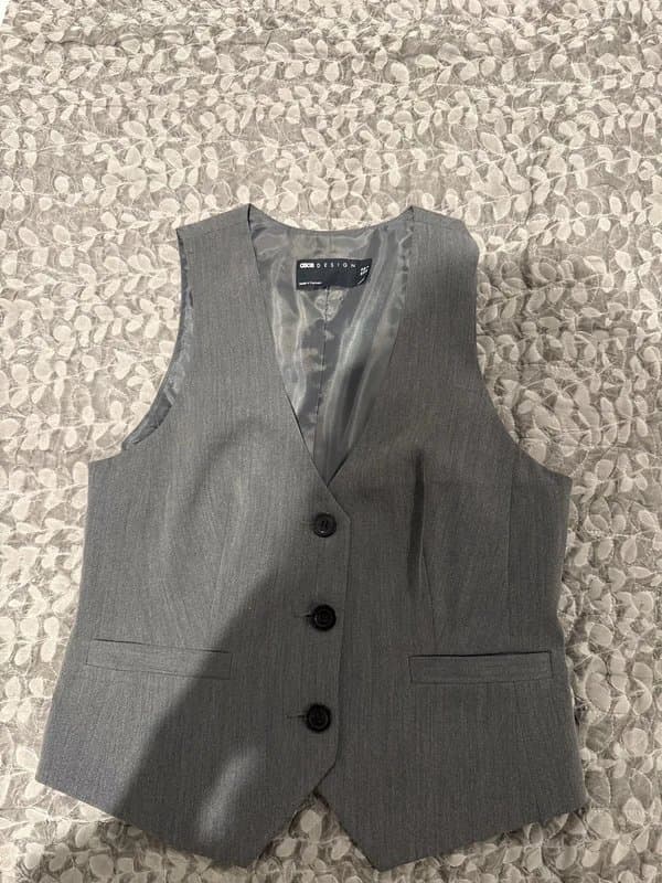 ASOS Grey waistcoat top