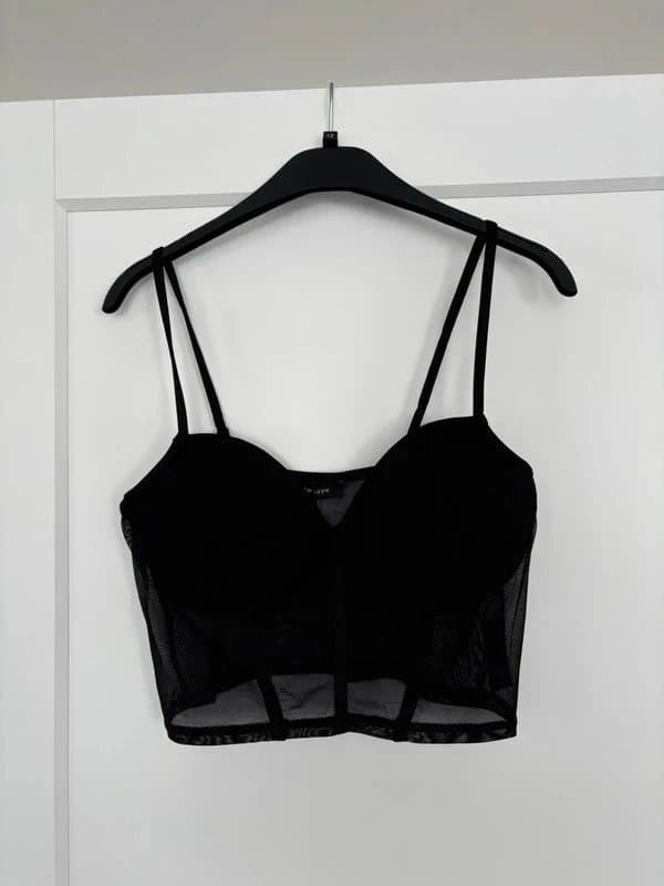 New Look new look black corset top