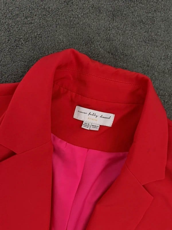 Never Fully Dressed Red Blazer