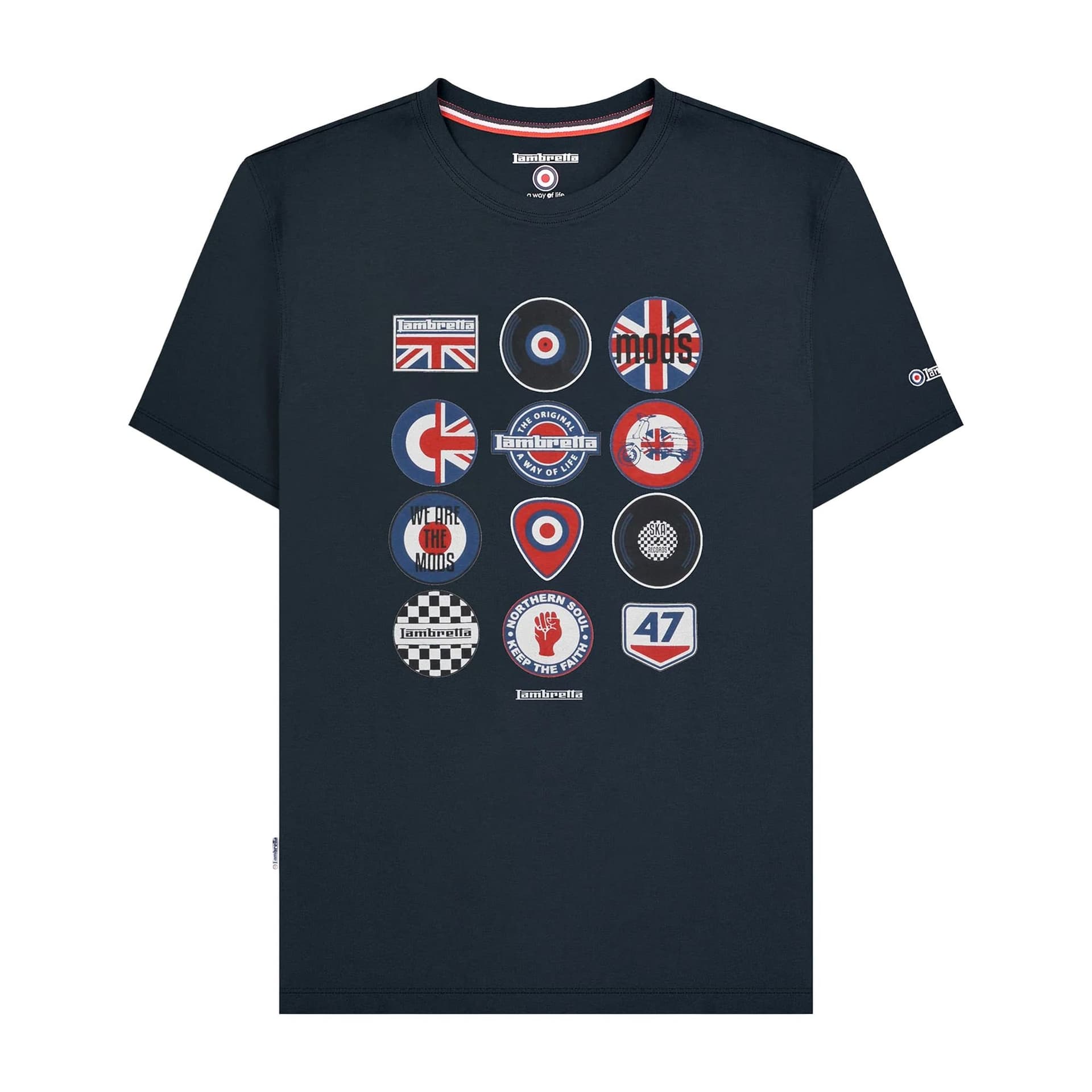 Lambretta Lambretta Men's SS25 Badge T-Shirt in Navy