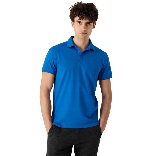 4F 4F Men's NOSH4 Polo Shirt in Blue - 3