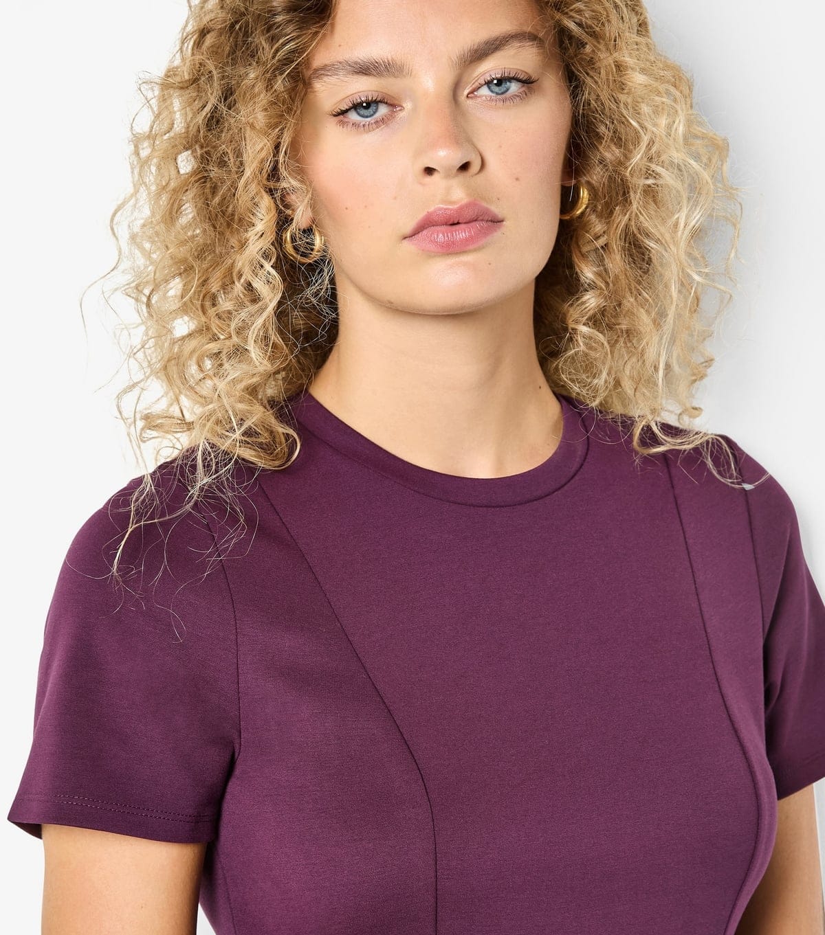 Apricot Women's Dark Purple Fit & Flare Ponti Dress Apricot New Look - 4